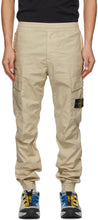 Stone Island Beige Tapered Cargo Pants - Pantalon de cargaison effilé beige île de pierre - 돌 섬 베이지 테이퍼화물 바지