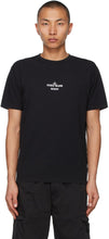 Stone Island Black 'Archivio' Project Logo T-Shirt - T-shirt de logo de projet de pierre île noire 'Archivio' - 스톤 아일랜드 블랙 'Archivio'프로젝트 로고 티셔츠