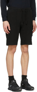 Stone Island Black Bermuda Cargo Shorts