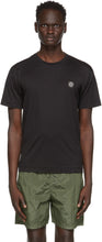 Stone Island Black Logo Patch T-Shirt - T-shirt Patch Logo Noir Stone Island - 돌 섬 블랙 로고 패치 티셔츠
