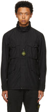 Stone Island Black Naslan Light Watro Field Coat - Pierre Naslan Black Naslan Light Watro Coat - 돌 섬 블랙 Naslan 빛 Watro 필드 코트