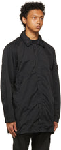 Stone Island Black Nylon Batavia-TC Trench Coat