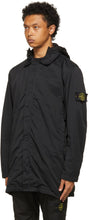 Stone Island Black Nylon Batavia-TC Trench Coat