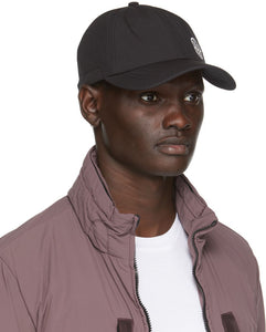 Stone Island Black Six-Panel Cap