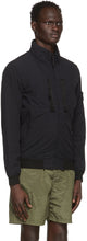 Stone Island Black Skin Touch Nylon Bomber Jacket