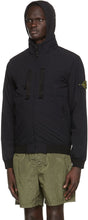 Stone Island Black Skin Touch Nylon Bomber Jacket