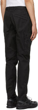 Stone Island Black Stretch Poplin Cargo Pants
