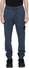 Stone Island Blue Cargo Lounge Pants - Pantalon de salon de cargaison bleu de pierre - 돌 섬 블루화물 라운지 바지