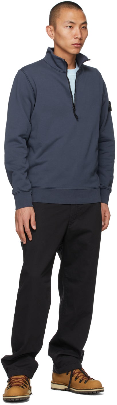 Stone Island Blue 'Fissato' T-Shirt