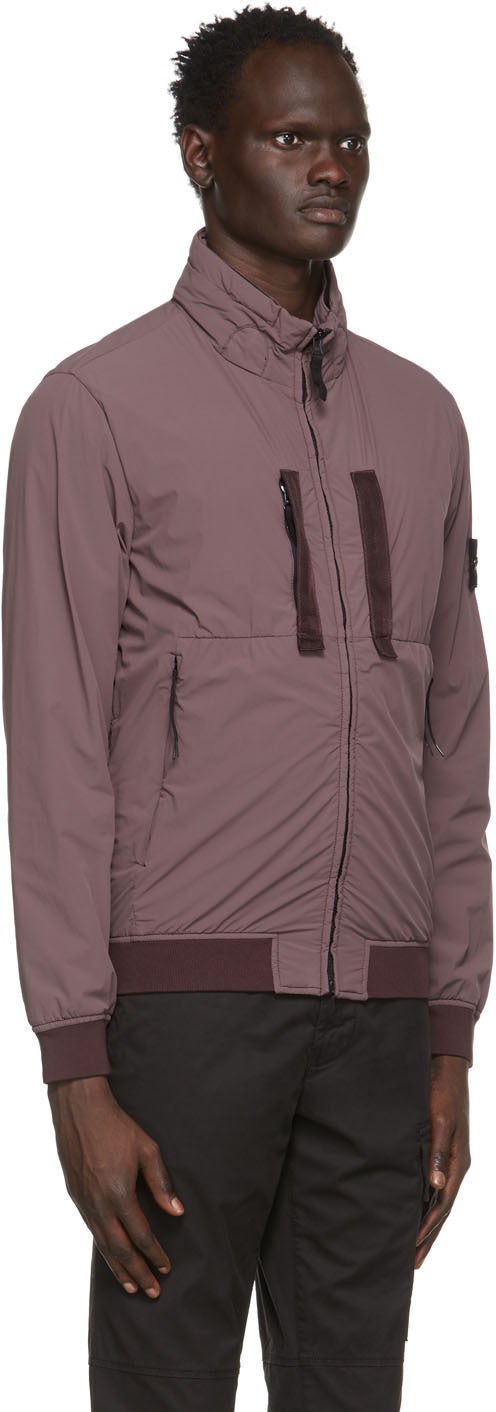 stone island soft shell burgundy