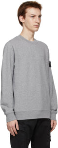 Stone Island Grey Cotton Classic Sweatshirt