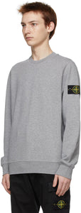 Stone Island Grey Cotton Classic Sweatshirt
