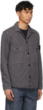 Stone Island Grey Garment-Dyed Shirt