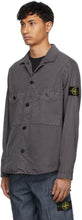Stone Island Grey Garment-Dyed Shirt