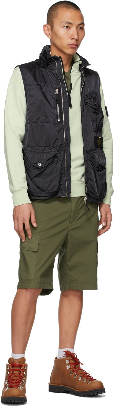 Stone Island Khaki Bermuda Shorts