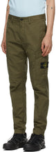 Stone Island Khaki Stretch Poplin Cargo Pants
