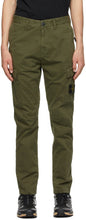 Stone Island Khaki Twill Cargo Pants - Pantalon de cargaison en sergé de pierre kaki - 스톤 아일랜드 카키 능직화물 카고 바지