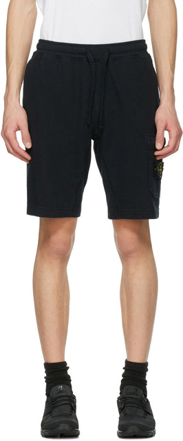 Stone Island Navy Bermuda Cargo Shorts - Short de la cargaison des bermudes de la marine de pierre - 스톤 아일랜드 네이비 버뮤다화물 반바지