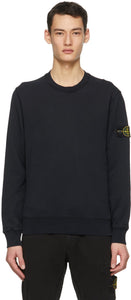 Stone Island Navy Classic Sweatshirt - Sweat-shirt classique de la marine de pierre - 스톤 아일랜드 네이비 클래식 스웨터