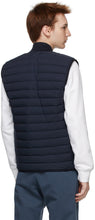 Stone Island Navy Down Loom Woven Vest