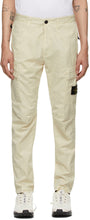 Stone Island Off-White Stretch Poplin Cargo Pants - Pantalon de cargaison stretch en popeline stretch de pierre - 스톤 섬 오프 화이트 스트레치 포플린화물 바지