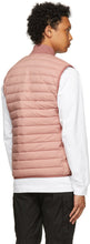 Stone Island Pink Down Loom Woven Chambers Vest