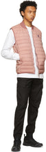 Stone Island Pink Down Loom Woven Chambers Vest