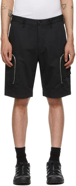 Stone Island Shadow Project Black Cargo Bermuda Shorts - Shorts de Bermudes de cargaison noirs de Stone Island Shadow - 돌 섬 그림자 프로젝트 블랙 카고 버뮤다 반바지