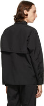 Stone Island Shadow Project Black Vented Overshirt