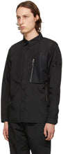 Stone Island Shadow Project Black Vented Overshirt