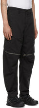 Stone Island Shadow Project Black Zip Vent Trousers