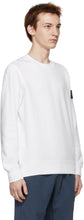 Stone Island White Cotton Classic Sweatshirt