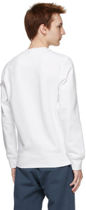 Stone Island White Cotton Classic Sweatshirt