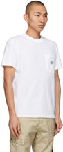 Stone Island White 'Fissato' Treatment T-Shirt