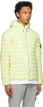 Stone Island Yellow Down Loom Woven Chambers Jacket