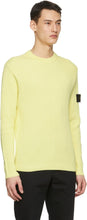 Stone Island Yellow Rib Knit Sweater