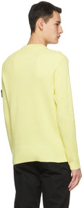 Stone Island Yellow Rib Knit Sweater