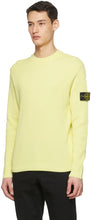 Stone Island Yellow Rib Knit Sweater