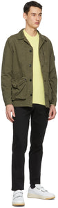 Stone Island Yellow Rib Knit Sweater