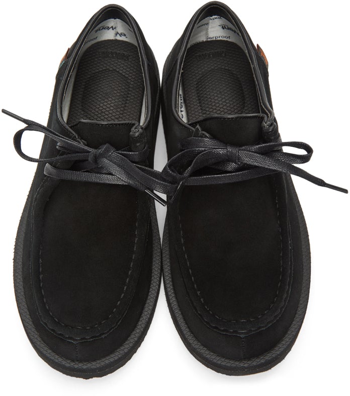 Suicoke Black COC-SEVAB Lace-Up Loafers