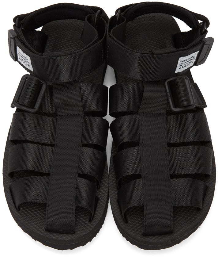 Suicoke Black SHACO Sandals BlackSkinny