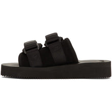 Suicoke Black Suede MOTO-VS Sandals