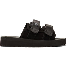 Suicoke Black Suede MOTO-VS Sandals - Sandales Moto-vs en daim noir suicoke - Suricoke 검은 색 스웨이드 모토 - 대 샌들