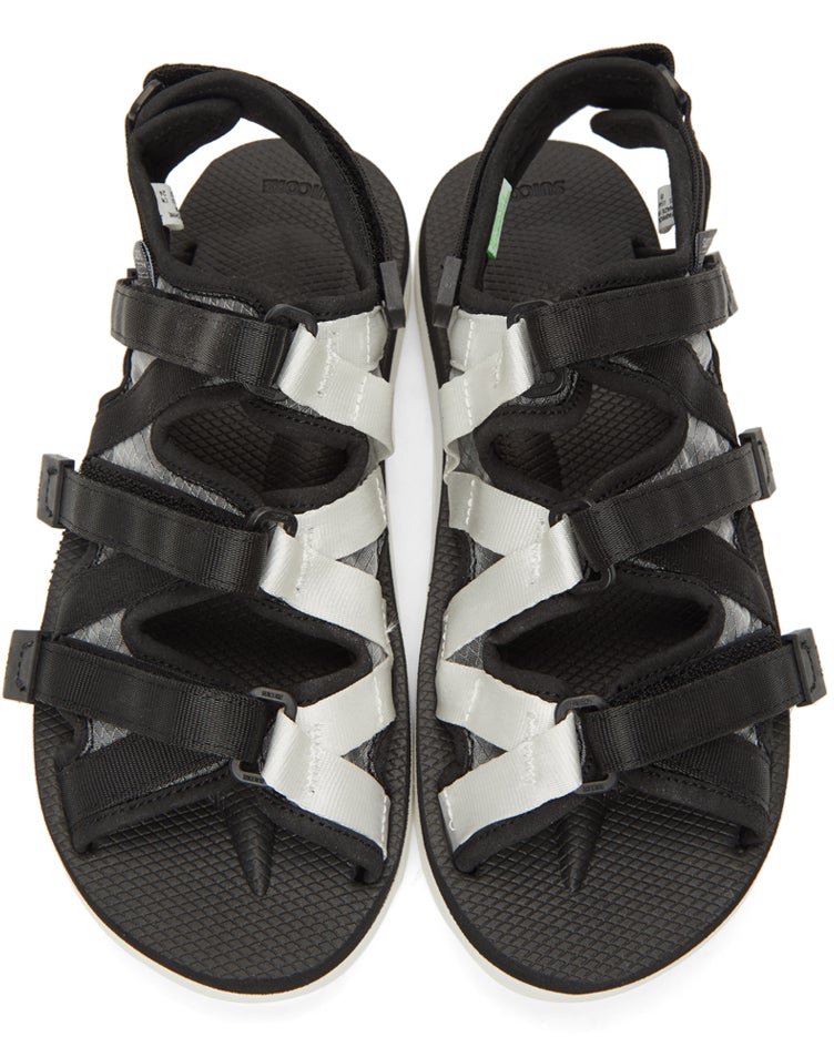 Suicoke Black ZIP-3 Sandals