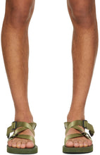 Suicoke Green CHIN2-CA Sandals