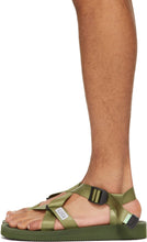 Suicoke Green CHIN2-CA Sandals