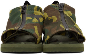 Suicoke Green Camo EVO-ab Sandals