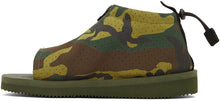 Suicoke Green Camo EVO-ab Sandals