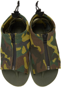 Suicoke Green Camo EVO-ab Sandals