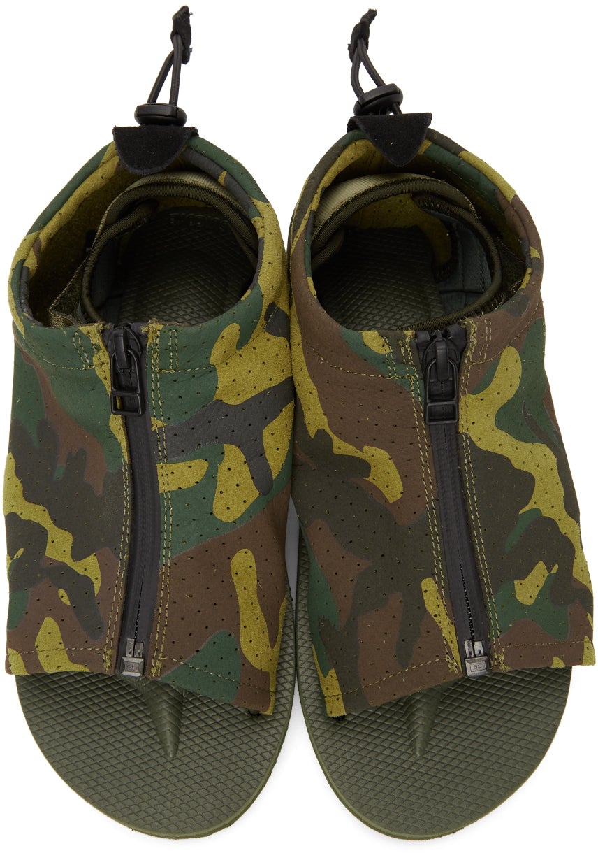 Suicoke Green Camo EVO-ab Sandals – BlackSkinny